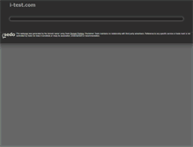 Tablet Screenshot of i-test.com